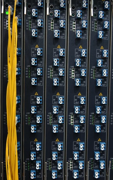 Kablolar takılı ağ cihazları — Stok fotoğraf