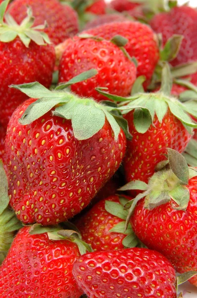 딸기를 클로즈업 한 모습 — 스톡 사진