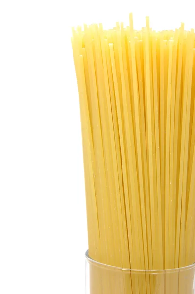 Primo piano di spaghetti crudi — Foto Stock