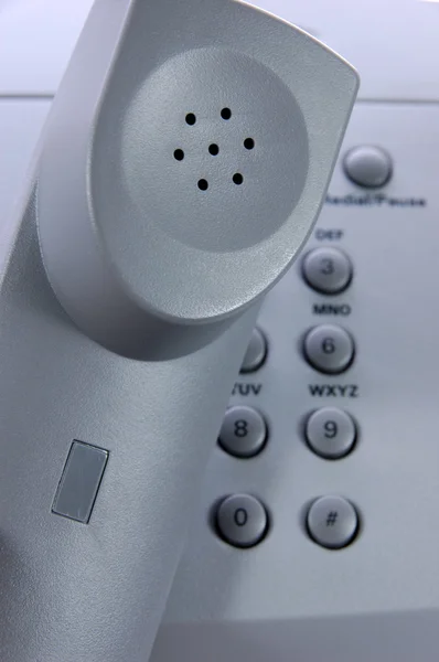 Tubo telefónico y teclado numérico — Foto de Stock