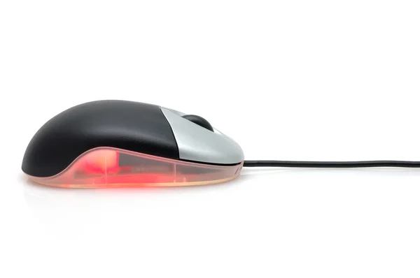 Glowing optical mouse — Stock Photo, Image