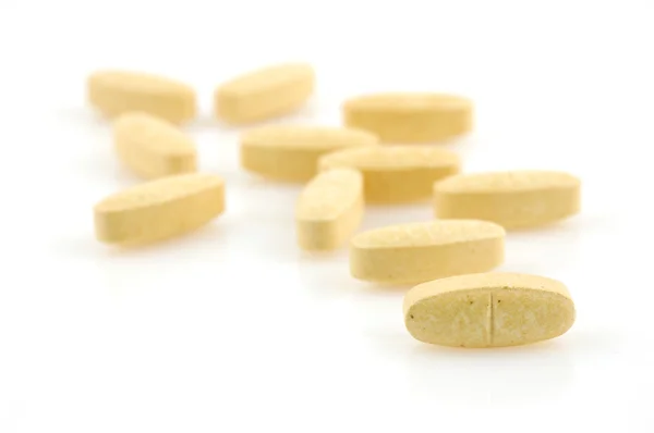 Kiegészítő vitamin tabletták — Stock Fotó