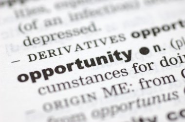 Definition of opportunity clipart