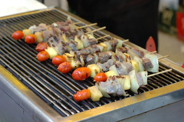 A grill kabobs — Stock Fotó
