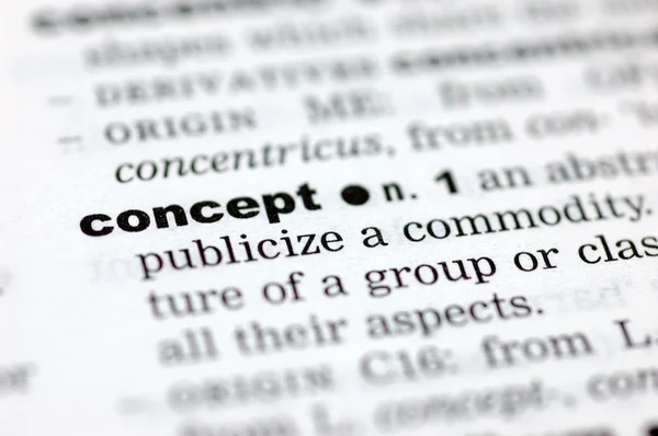 Definition of concept — Stock Photo, Image
