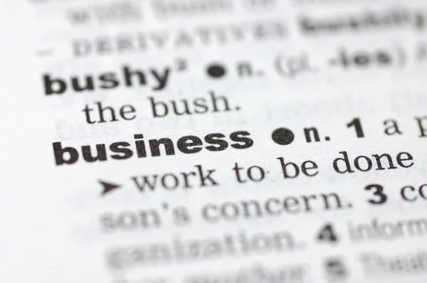 Definición de negocio —  Fotos de Stock