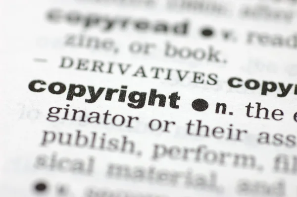 Definição de direitos de autor — Fotografia de Stock