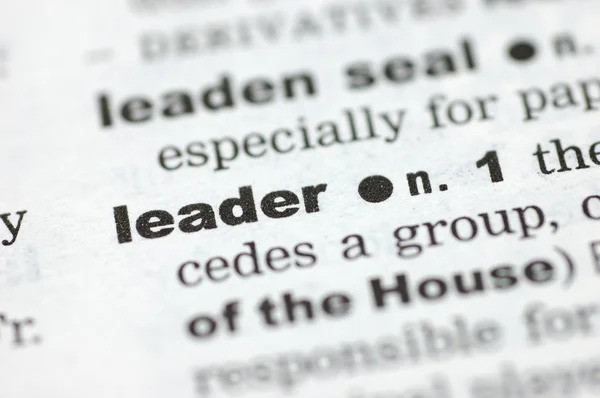stock image Definition of leader
