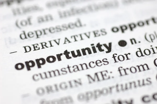 Definição de oportunidade — Fotografia de Stock