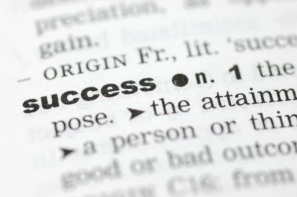 stock image Definition of success