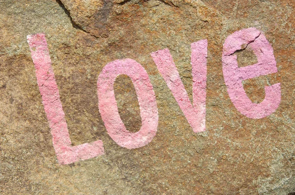 Love on stone background — Stock Photo, Image