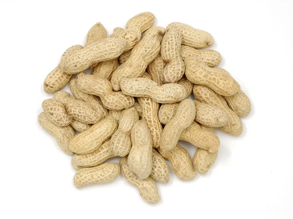 Pilha de amendoins sem casca — Fotografia de Stock
