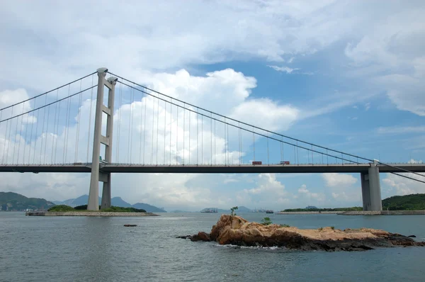 Tsing ma bridge — Stockfoto