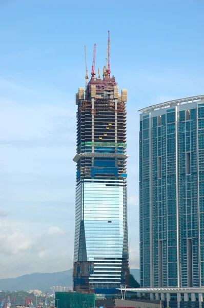 摩天大楼在建设中 — 图库照片