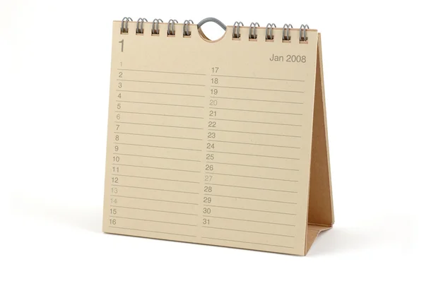 stock image Calendar - January 2008