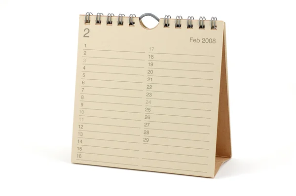 Calendar - February 2008 — Stock Photo, Image