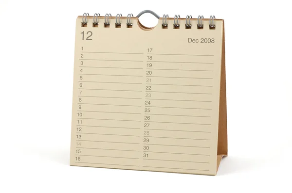 stock image Calendar - December 2008