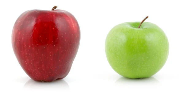 Manzana roja y verde —  Fotos de Stock