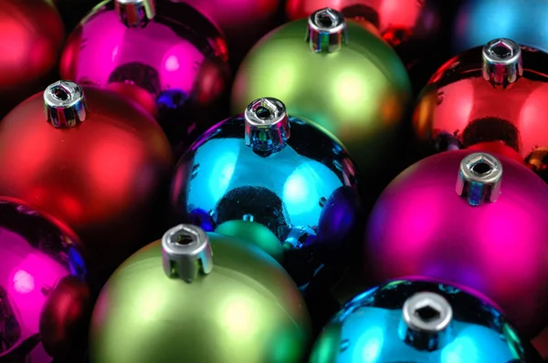 Bolas de Natal multi-cor — Fotografia de Stock