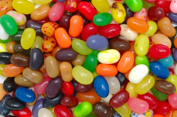 Multi color jelly beans — Stock Photo, Image
