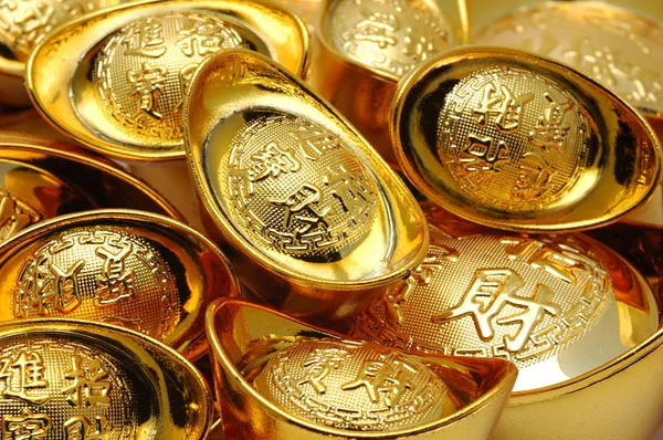 Sztabki złota ozdoby — Zdjęcie stockowe