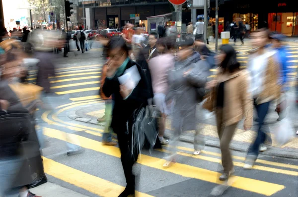 stock image Blurred crossing street