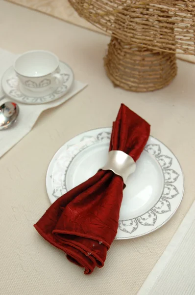Elegant table cloth — Stock Photo, Image