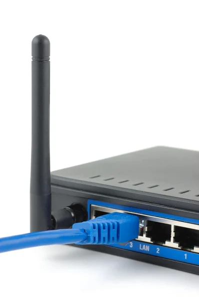 Vezeték nélküli router csatlakoztatva — Stock Fotó