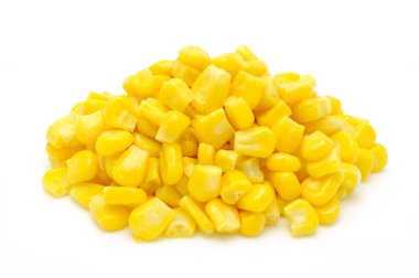 Stack of sweetcorn kernels