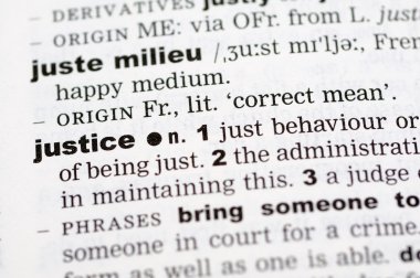 Adalet sözlük tanımı