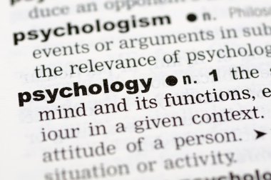 Dictionary definition of psychology clipart