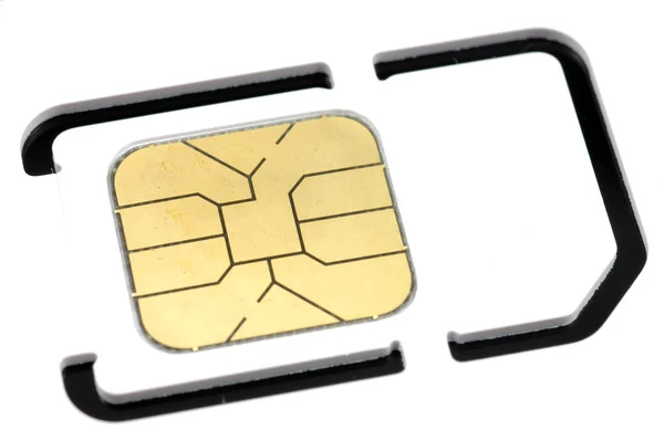 Mobile phone sim card — Stock Photo, Image