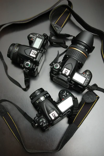 Profesionální digitální fotoaparáty — Stock fotografie
