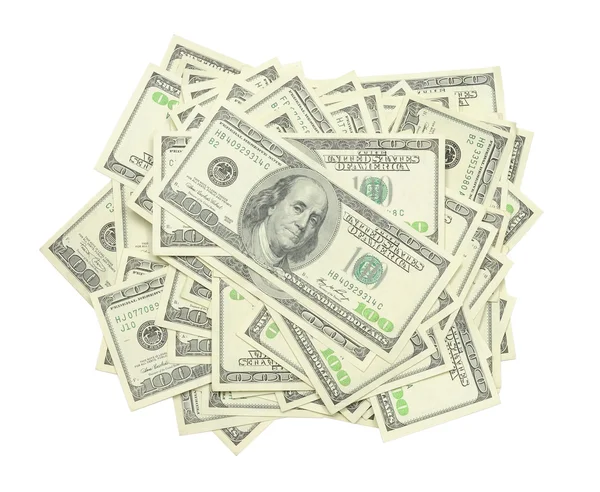 Stack of US $100 bills — Stock Photo, Image