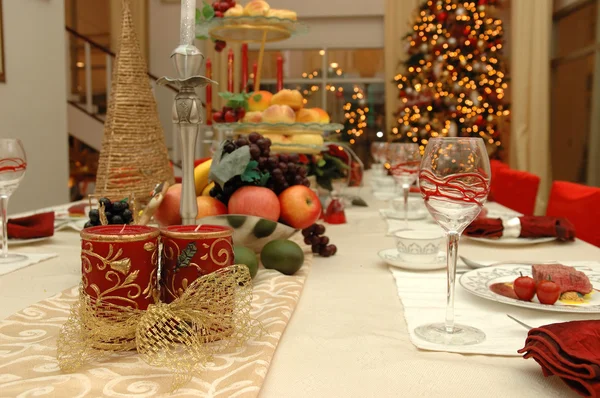Set de cena de Navidad — Foto de Stock