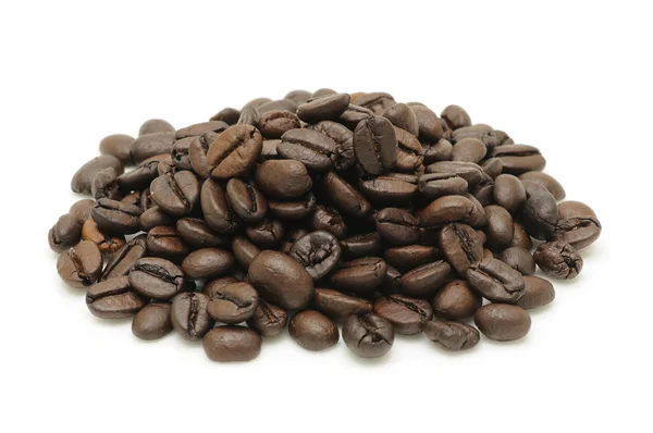 Stack of roasted coffee beans — Stock Photo, Image