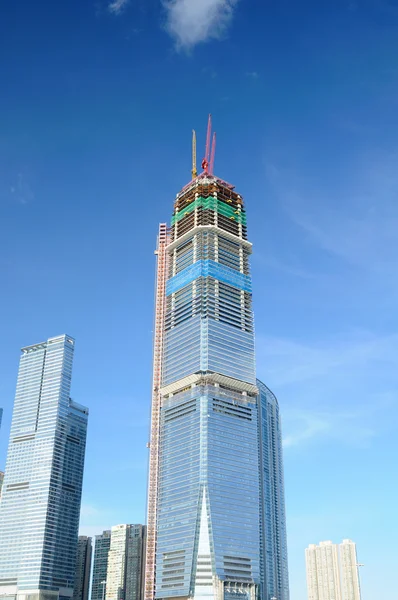 Wolkenkrabber in de bouw — Stockfoto