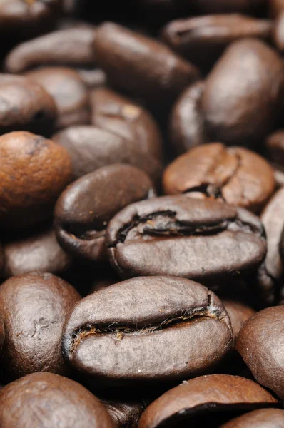Roasted coffee beans closeup — Stock Photo, Image
