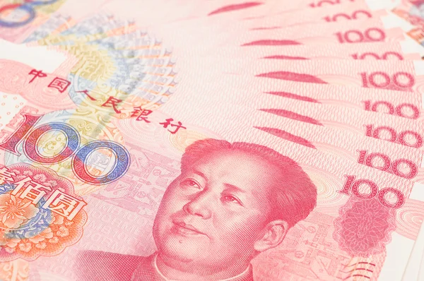 China yuan close-up — Fotografia de Stock