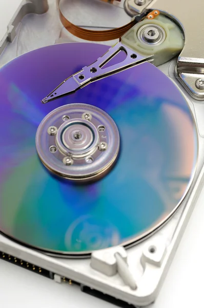Hard disk drive in blue — Stock Photo, Image