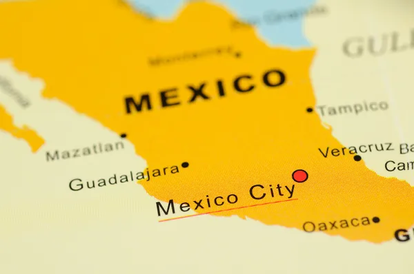 Mexico op kaart — Stockfoto