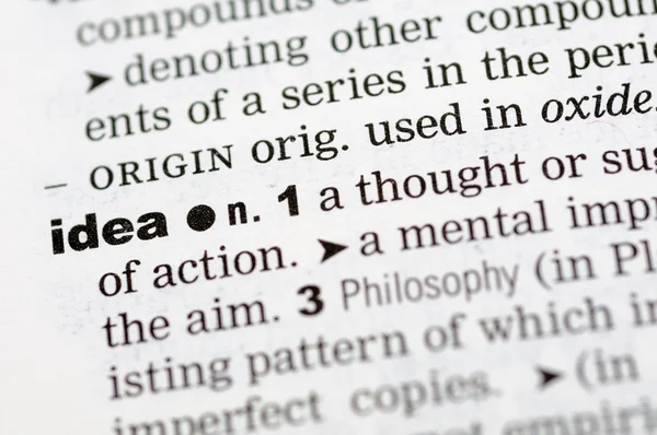 Dictionnaire définition de l'idée — Photo