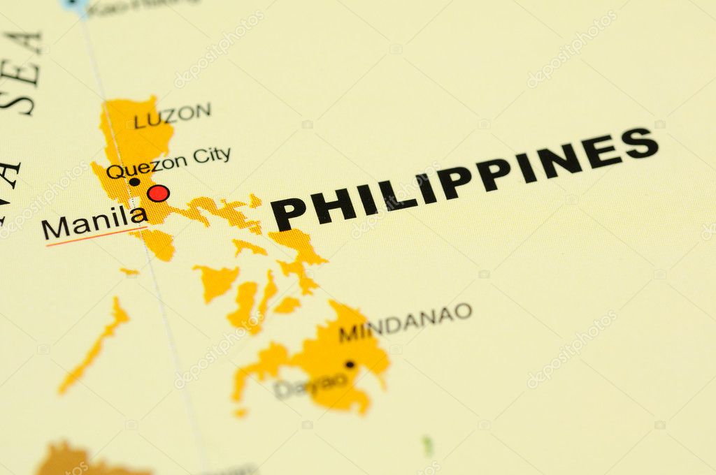 Philippines on map Stock Photo by ©bedobedo 9147609