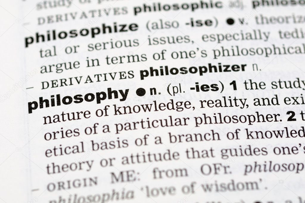 Dictionary definition of philosophy