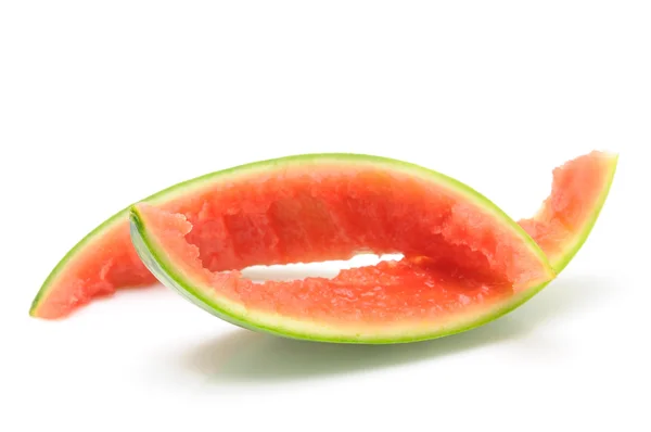 Zwei Scheiben Wassermelonenschale — Stockfoto