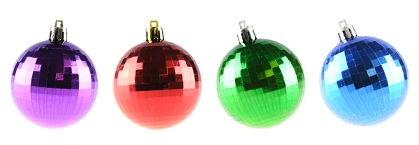 형형색색 빛나는 크리스마스 공 — 스톡 사진