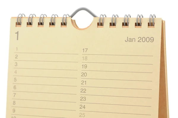 Desktop-Kalender 2009 — Stockfoto