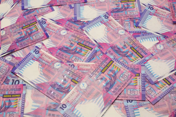 Hong Kong ten dollar bills — Stock Photo, Image