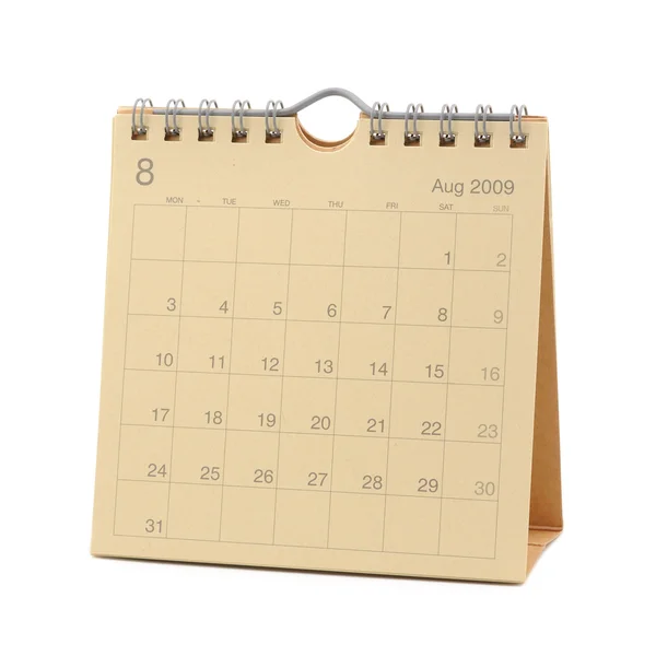 stock image Calendar - August 2009