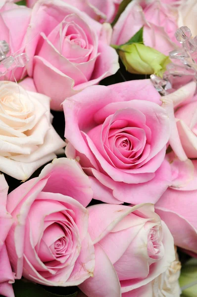 Mawar merah muda menutup — Stok Foto
